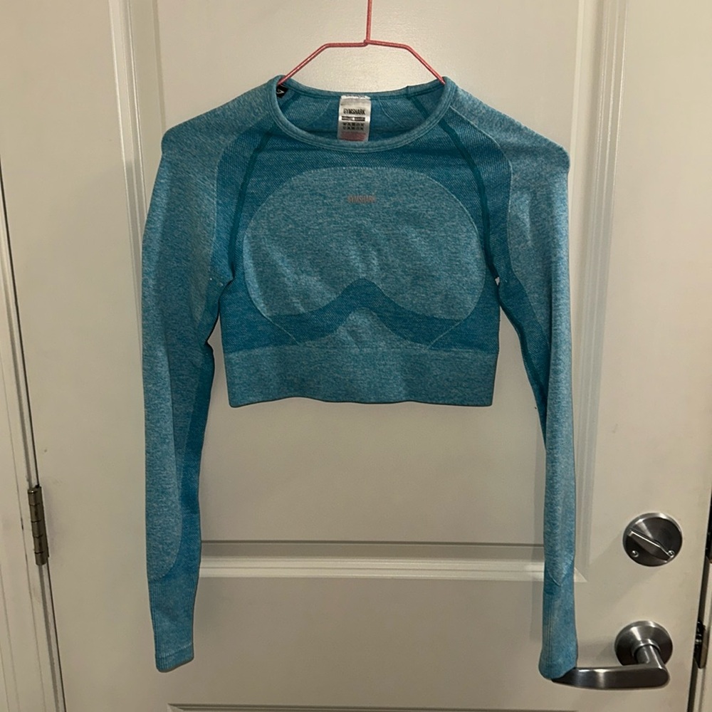 Blue Gymshark Long Sleeve Top
